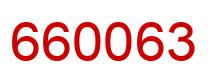Number 660063 red image