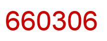 Number 660306 red image
