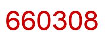 Number 660308 red image