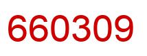 Number 660309 red image
