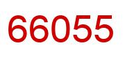 Number 66055 red image