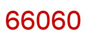 Number 66060 red image