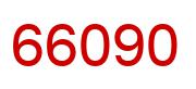 Number 66090 red image