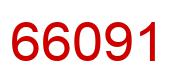 Number 66091 red image