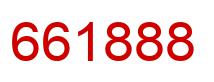 Number 661888 red image