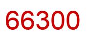 Number 66300 red image