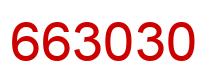 Number 663030 red image