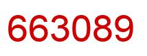 Number 663089 red image