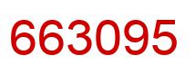 Number 663095 red image