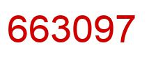 Number 663097 red image