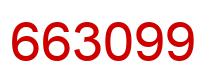 Number 663099 red image
