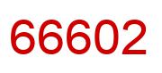 Number 66602 red image