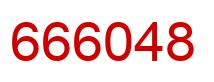 Number 666048 red image