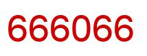 Number 666066 red image