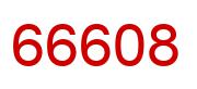 Number 66608 red image