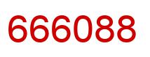 Number 666088 red image