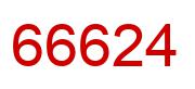 Number 66624 red image