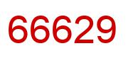 Number 66629 red image
