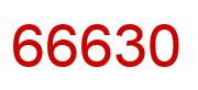 Number 66630 red image