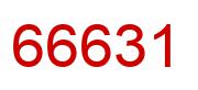 Number 66631 red image