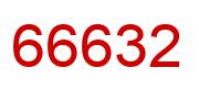 Number 66632 red image