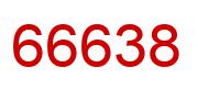 Number 66638 red image