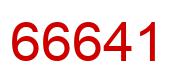 Number 66641 red image