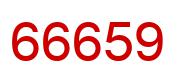 Number 66659 red image