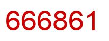 Number 666861 red image