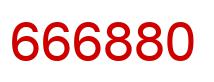 Number 666880 red image