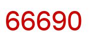 Number 66690 red image