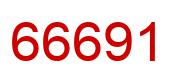 Number 66691 red image