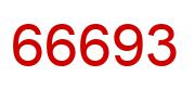 Número 66693 imagen rojo