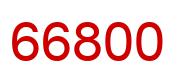 Number 66800 red image