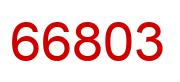 Number 66803 red image