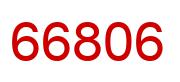 Number 66806 red image