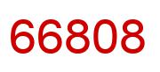 Number 66808 red image