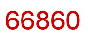 Number 66860 red image