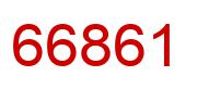 Number 66861 red image