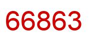 Number 66863 red image