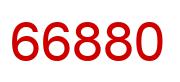 Number 66880 red image
