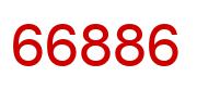 Number 66886 red image