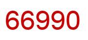 Number 66990 red image