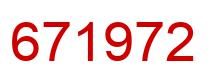 Number 671972 red image