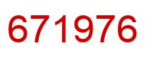Number 671976 red image