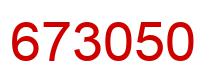 Number 673050 red image