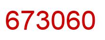Number 673060 red image