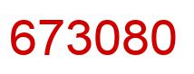 Number 673080 red image