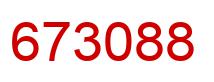 Number 673088 red image