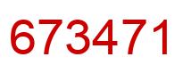 Number 673471 red image